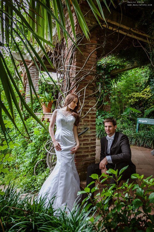 Свадебная фотосессия в Бланес. Фотограф в Барселоне Испании Маслик Юлия