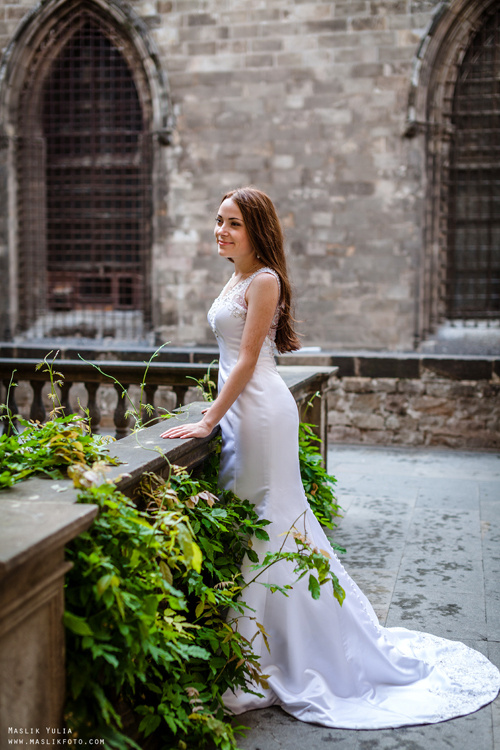 Свадебная фотосессия в Бланес. Фотограф в Барселоне Испании Маслик Юлия