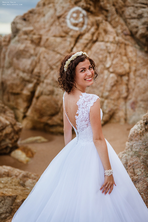 Sesja ślubna w Badalonie, Catalonia. Fotograf w Barcelonie Hiszpanii Maslik Yulia