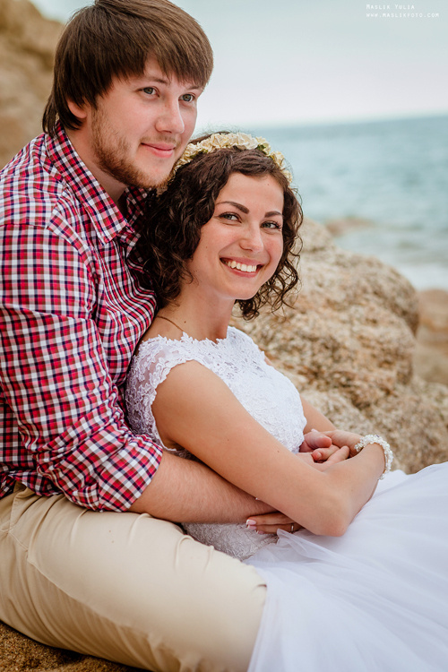 Sesja ślubna w Badalonie, Catalonia. Fotograf w Barcelonie Hiszpanii Maslik Yulia
