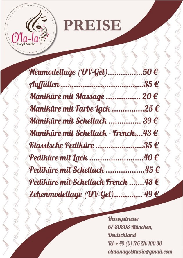 Прайс-листы. Рекламное агентство в Германии