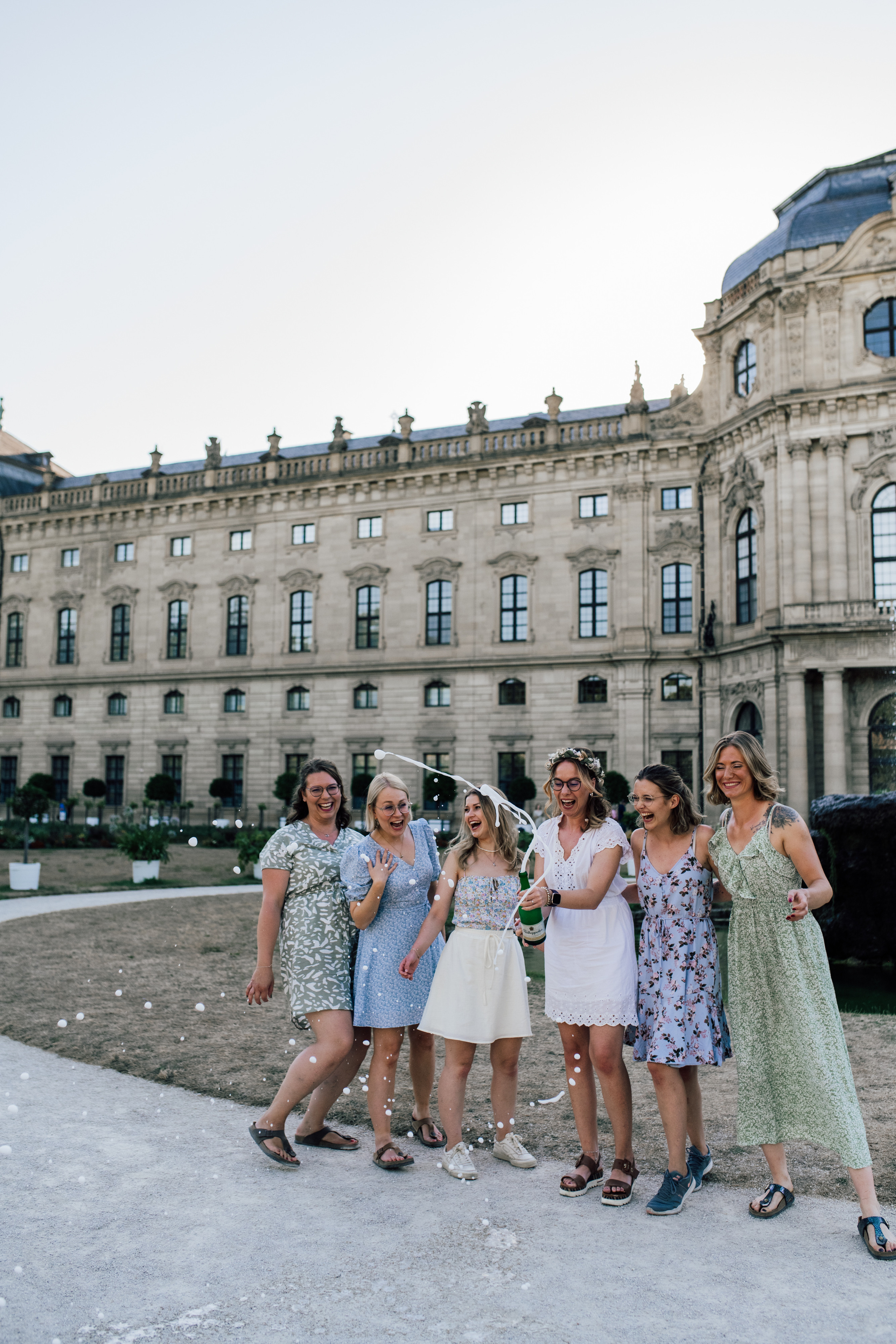 Champagner beim Junggesellenabschied 