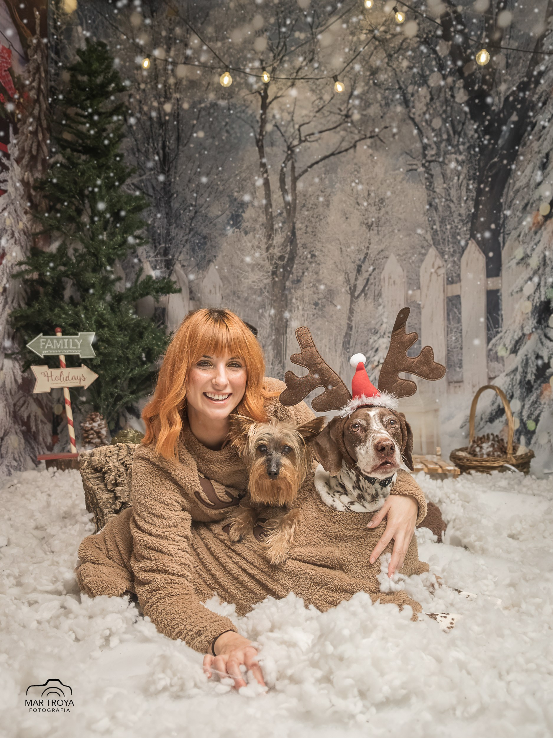 Navidad 2025. Fotos con huella, fotografía de perros y mascotas en Sevilla