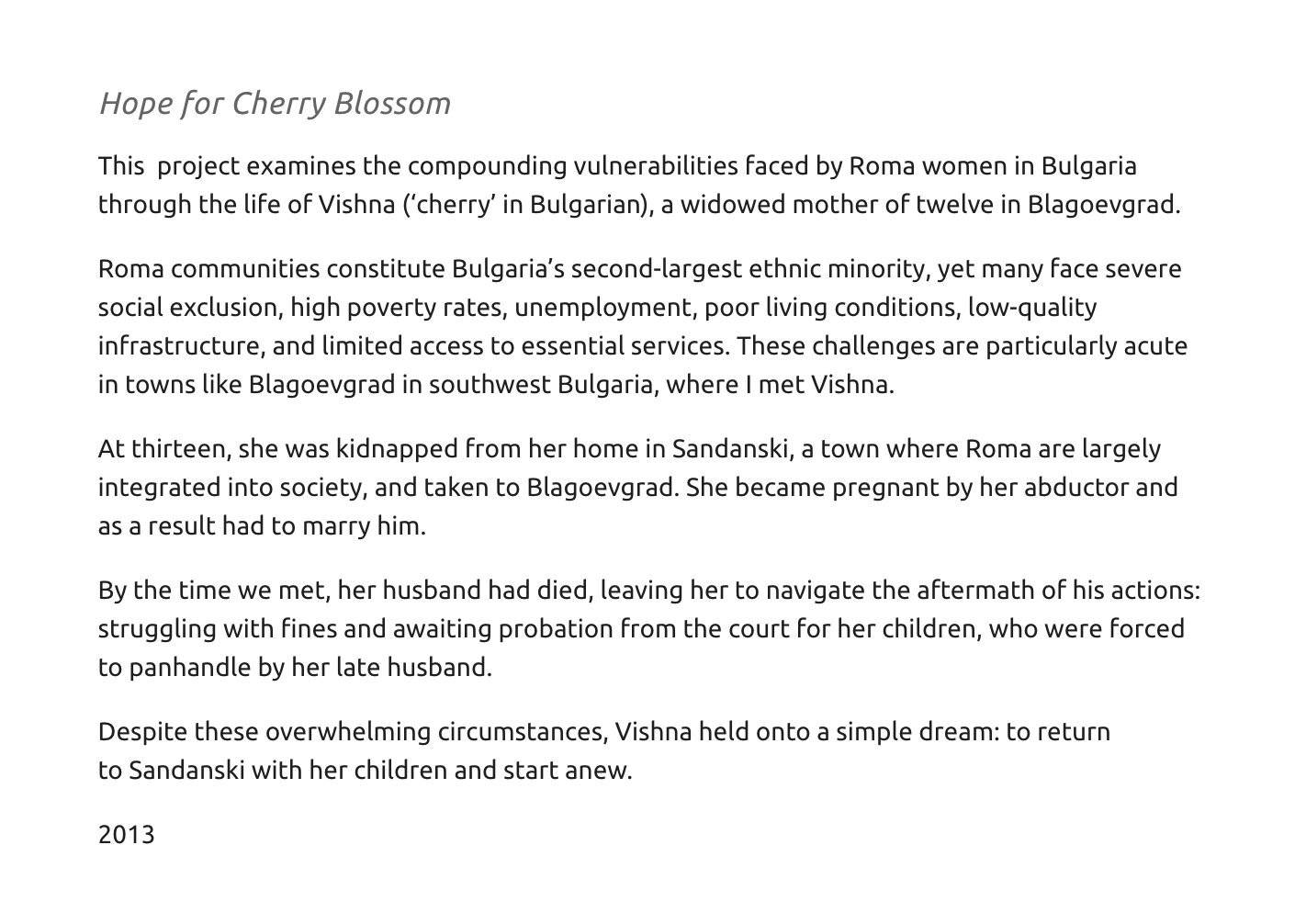 Hope for Cherry Blossom. Mayya Kelova artist