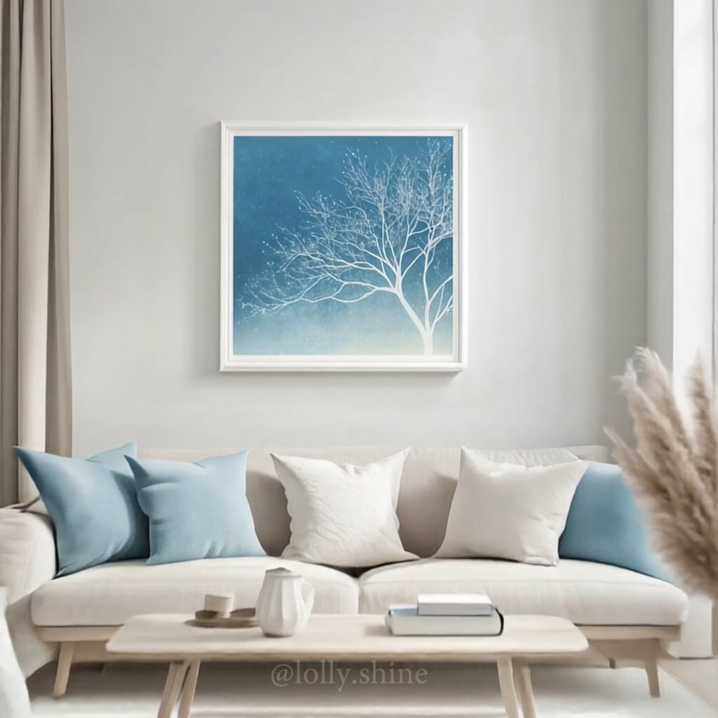 Silent symphony of winter. Lolly Shine. Contemporary digital artist