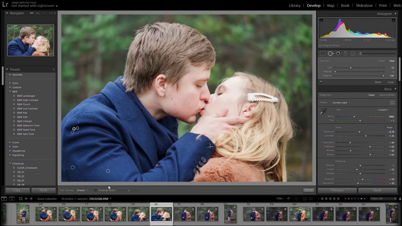 Valokuvien perus- ja jälkikäsittely