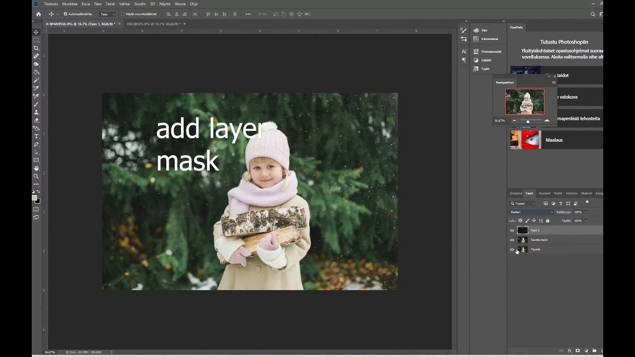 How to add snow on image