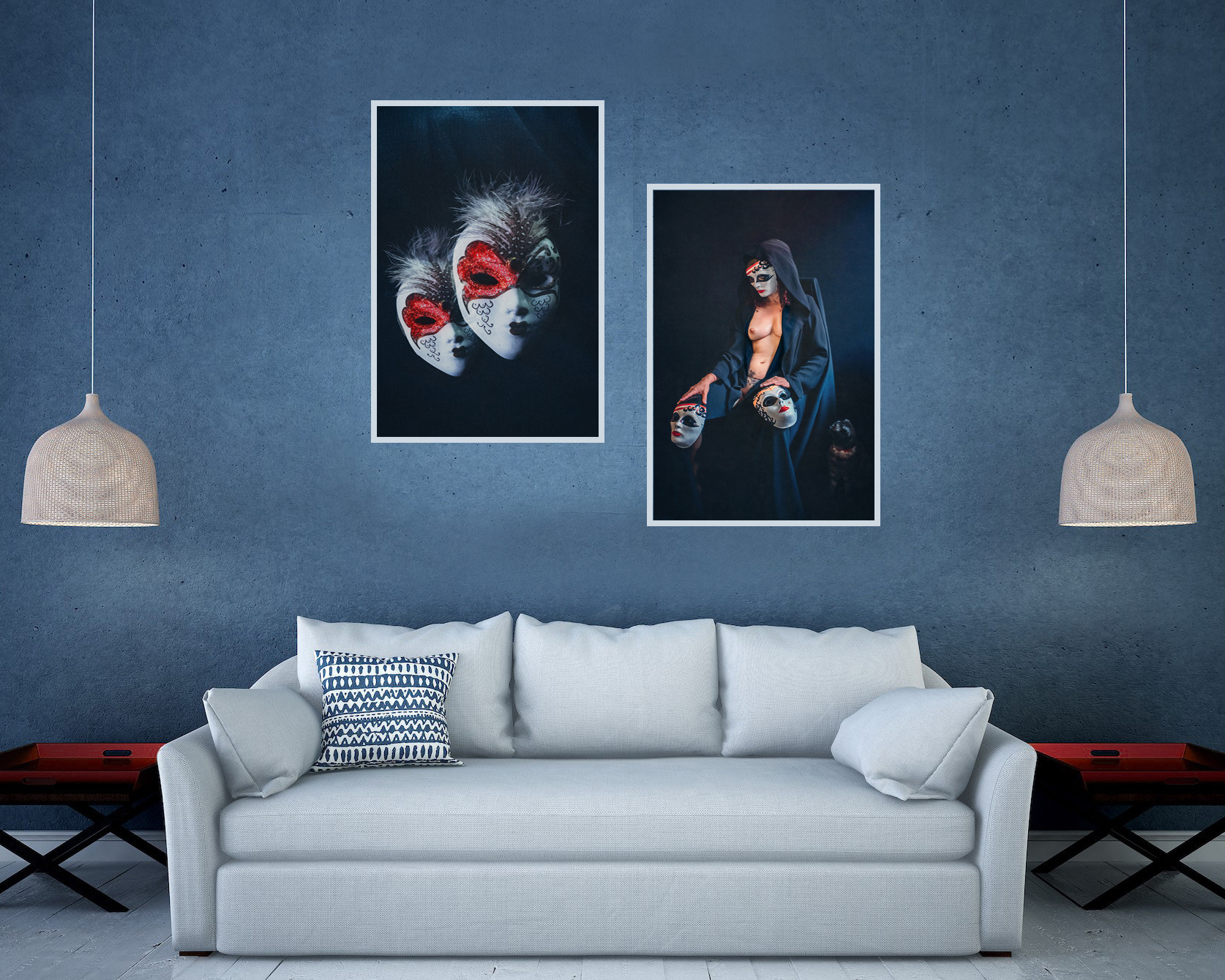 Masks. Lolly Shine. Contemporary digital artist