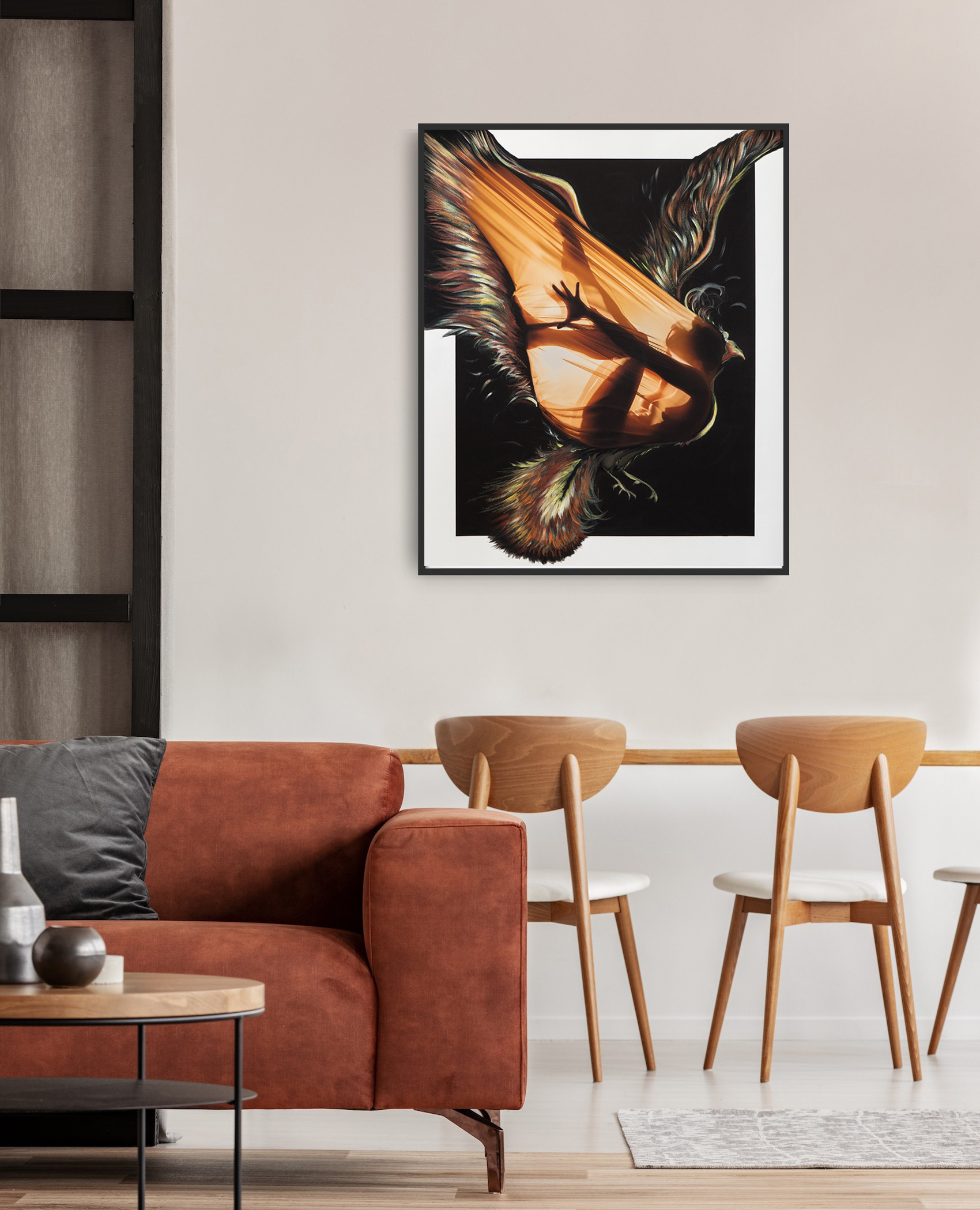 Rebirth. Phoenix. Lolly Shine. Contemporary digital artist